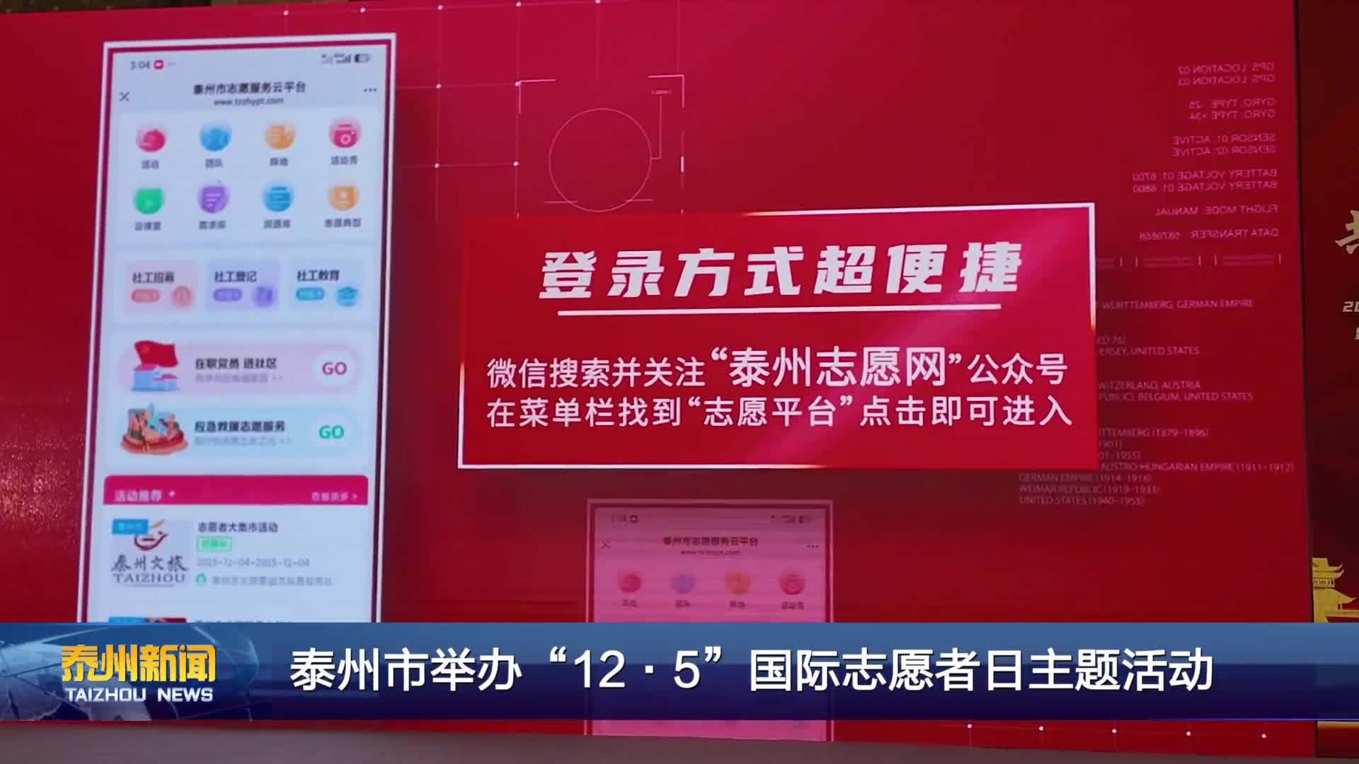 泰州市举办“12·5”国际志愿者日主题活动